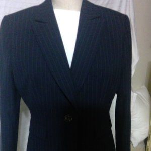 Tahari 2 piece fully lined pinstripe suit